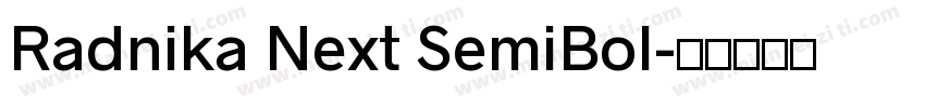 Radnika Next SemiBol字体转换